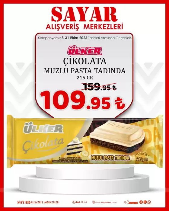 Sayar Avm kataloğu, Kaleönü | Oferta | 2026-10-12T00:00:00.000Z - 2026-10-31T00:00:00.000Z