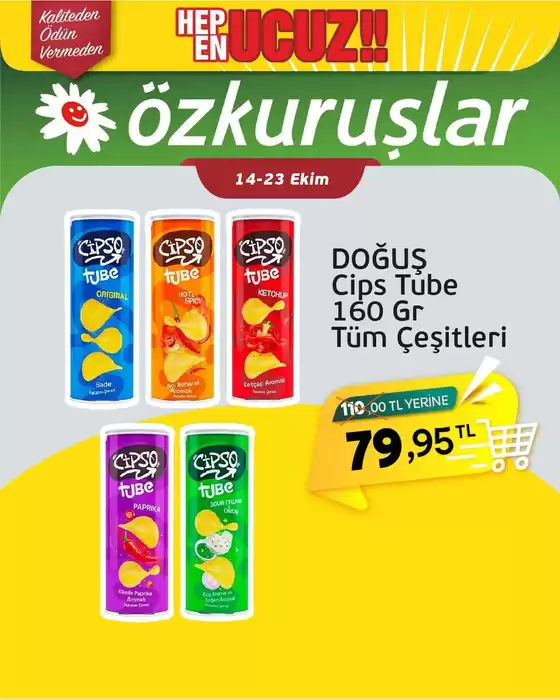 Özkuruşlar kataloğu | Fırsat avcıları için harika teklifler | 2026-10-14T00:00:00.000Z - 2026-10-23T00:00:00.000Z