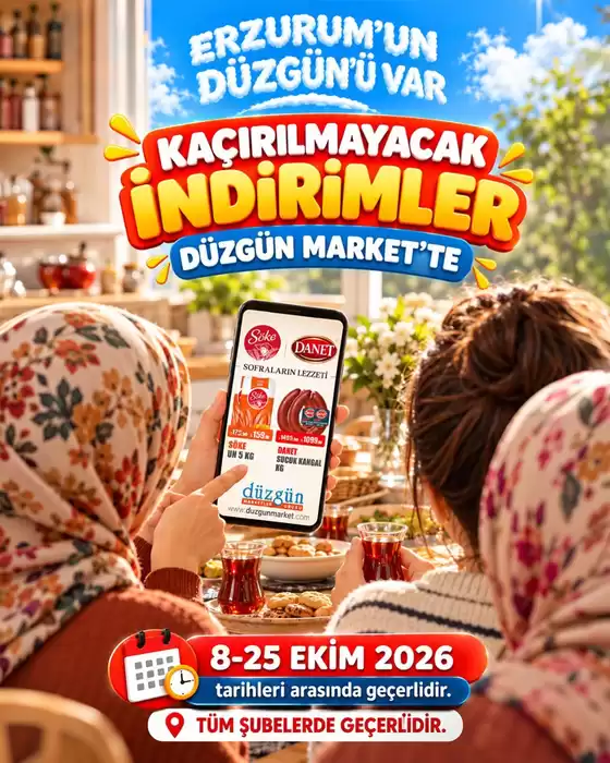 Düzgün Market kataloğu | Oferta | 2026-10-16T00:00:00.000Z - 2026-10-25T00:00:00.000Z