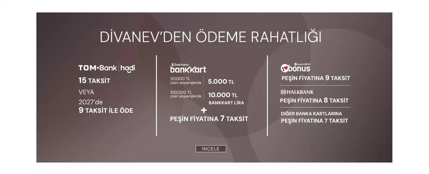 Divanev kataloğu | En iyi fırsatlarımız | 2026-10-19T00:00:00.000Z - 2026-11-02T00:00:00.000Z