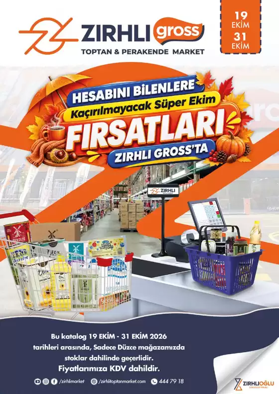 Zırhlı Toptan market kataloğu | 19 31 ekim duzce indirimleri | 2026-10-19T00:00:00.000Z - 2026-10-31T00:00:00.000Z