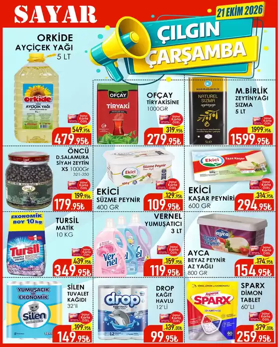 Sayar Avm kataloğu | Sizin için en iyi fırsatlarımız | 2026-10-21T00:00:00.000Z - 2026-10-21T00:00:00.000Z