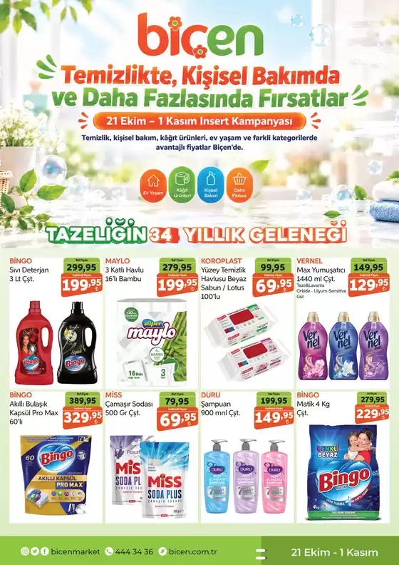 Biçen Market kataloğu | Sizin için özel teklifler | 2026-10-21T00:00:00.000Z - 2026-11-01T00:00:00.000Z