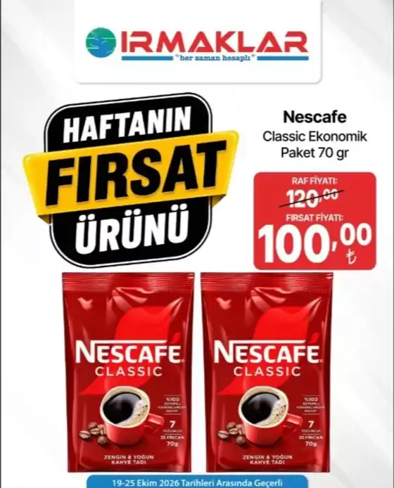 Irmaklar Market kataloğu | Ofertas | 2026-10-21T00:00:00.000Z - 2026-10-25T00:00:00.000Z