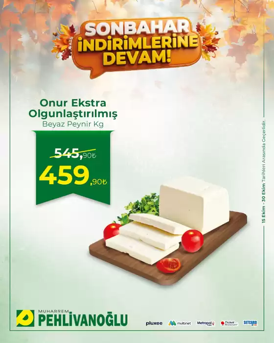 Muharrem Pehlivanoğlu kataloğu | Sonbahar Indirimlerine | 2026-10-23T00:00:00.000Z - 2026-10-30T00:00:00.000Z