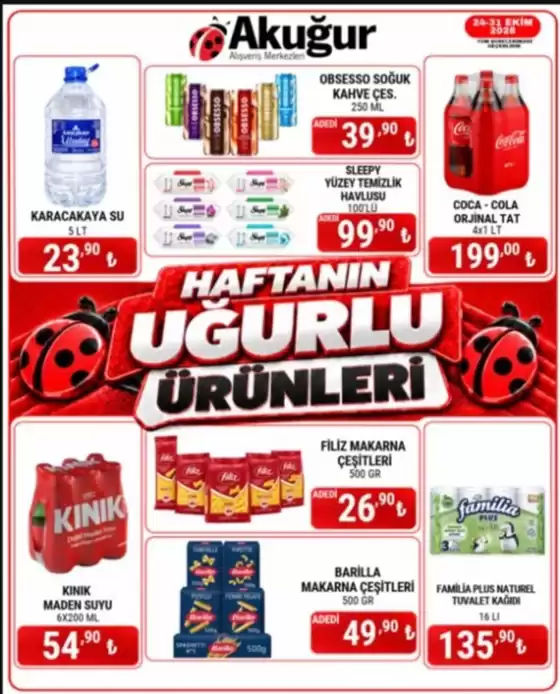 Ak Uğur Market kataloğu | Haftanın Uğurlu Ürünleri | 2026-10-23T00:00:00.000Z - 2026-10-31T00:00:00.000Z