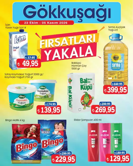 Gökkuşağı Market kataloğu | Ofertas exclusivas | 2026-10-23T00:00:00.000Z - 2026-11-05T00:00:00.000Z