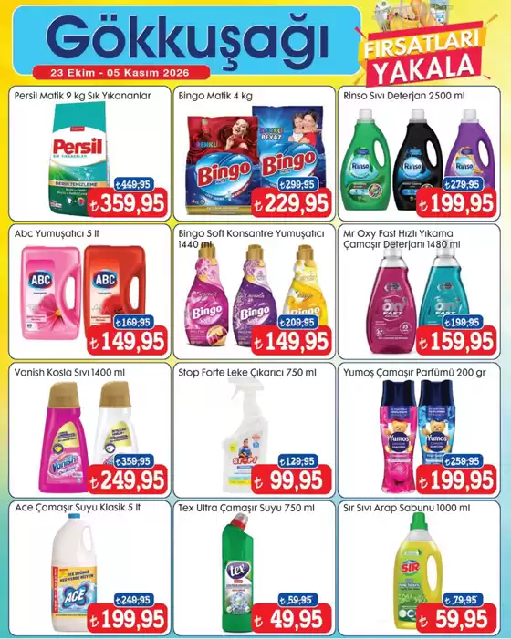 Gökkuşağı Market kataloğu | Ofertas | 2026-10-23T00:00:00.000Z - 2026-11-05T00:00:00.000Z