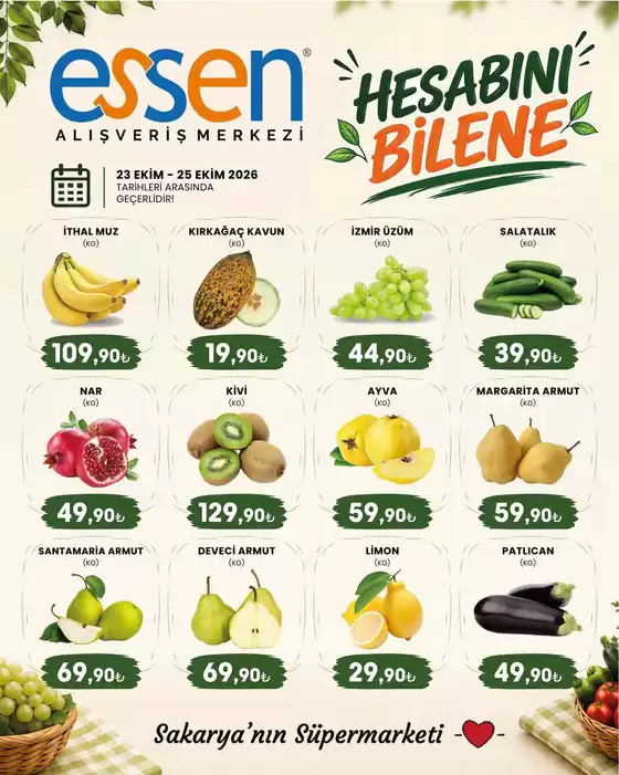 Essen AVM kataloğu | Tüm müşteriler için harika teklif | 2026-10-23T00:00:00.000Z - 2026-10-25T00:00:00.000Z