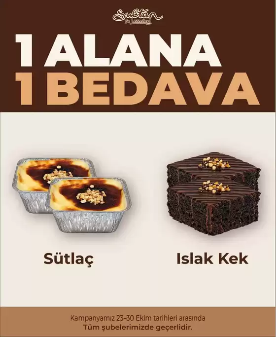 Sultan Market kataloğu | Sizin için özel teklifler | 2026-10-23T00:00:00.000Z - 2026-10-30T00:00:00.000Z
