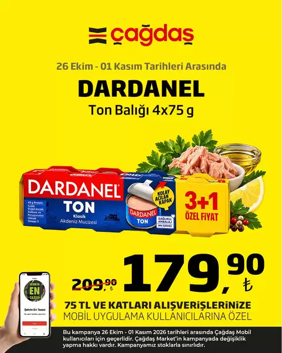 Çağdaş kataloğu | Güncel fırsatlar ve teklifler | 2026-10-26T00:00:00.000Z - 2026-11-01T00:00:00.000Z