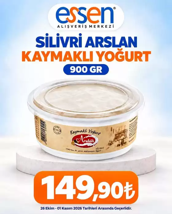 Essen AVM kataloğu | Özel fırsatlar ve indirimler | 2026-10-26T00:00:00.000Z - 2026-11-01T00:00:00.000Z