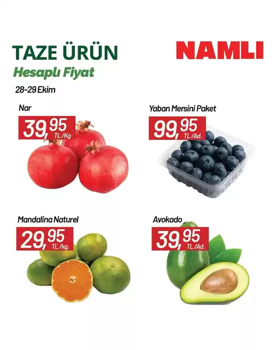 Namlı Hipermarketleri kataloğu | İndirimler ve kampanyalar | 2026-10-28T00:00:00.000Z - 2026-10-29T00:00:00.000Z