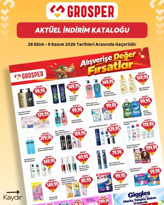 Grosper kataloğu | Aktüel İndirim Katalog | 2026-10-28T00:00:00.000Z - 2026-11-09T00:00:00.000Z