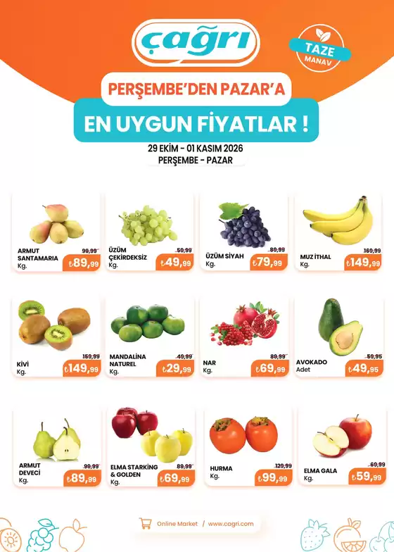 Çağrı Market kataloğu | Geniş teklif yelpazesi | 2026-10-29T00:00:00.000Z - 2026-11-01T00:00:00.000Z