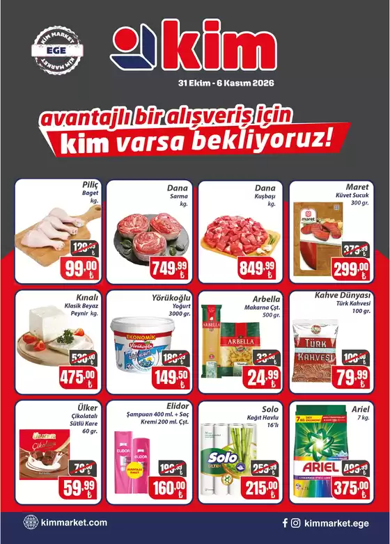 Kim Market kataloğu | Kim Market katalog | 2026-10-31T00:00:00.000Z - 2026-11-06T00:00:00.000Z