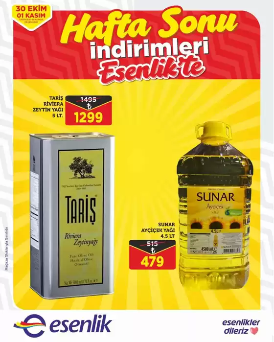 Esenlik kataloğu | Fırsat avcıları için teklifler | 2026-10-30T00:00:00.000Z - 2026-11-01T00:00:00.000Z