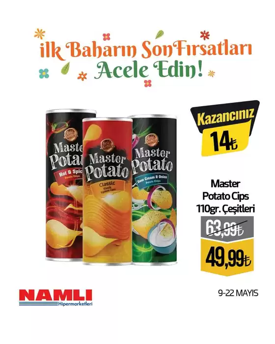 Namlı Hipermarketleri kataloğu | Özel fırsatlar | 2025-05-09T00:00:00.000Z - 2025-05-22T00:00:00.000Z