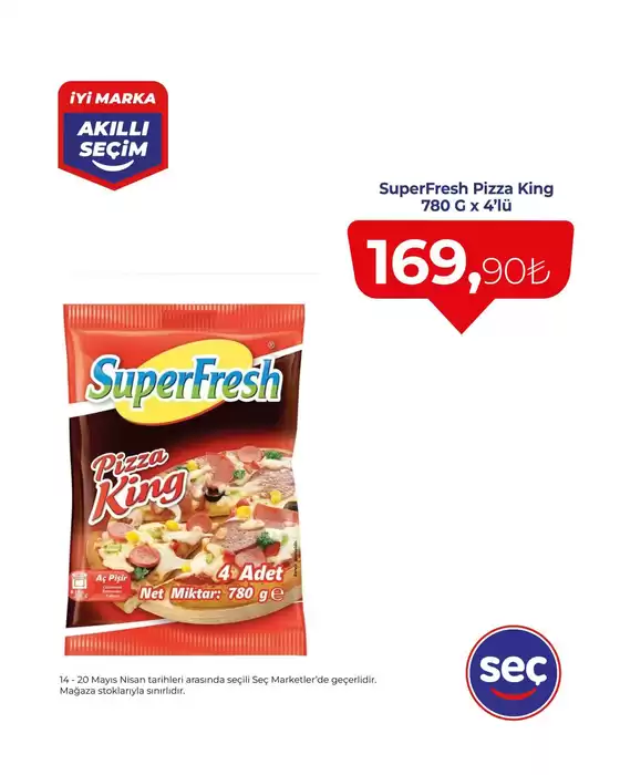 Seç Market kataloğu, Ankara | İndirimler ve kampanyalar | 2025-05-14T00:00:00.000Z - 2025-05-20T00:00:00.000Z