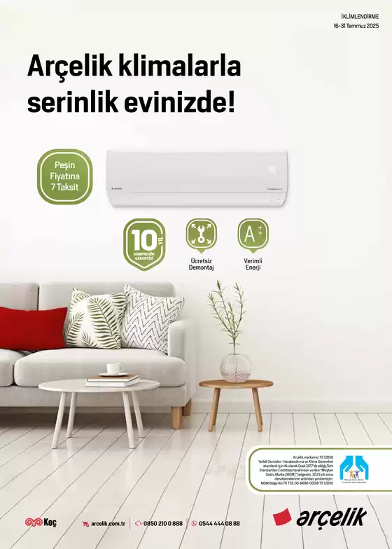 Arçelik İklimlendirme Kataloğu