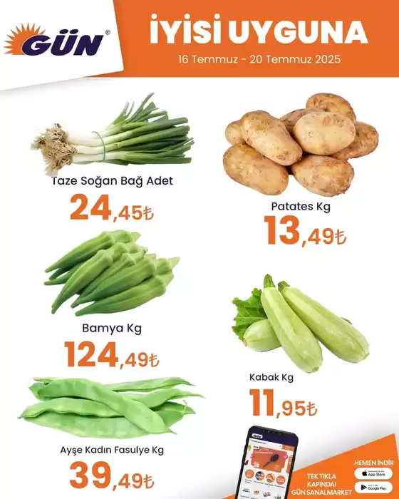 Gün Süpermarket kataloğu, Çaycuma | Geniş teklif yelpazesi | 2025-07-16T00:00:00.000Z - 2025-07-20T00:00:00.000Z