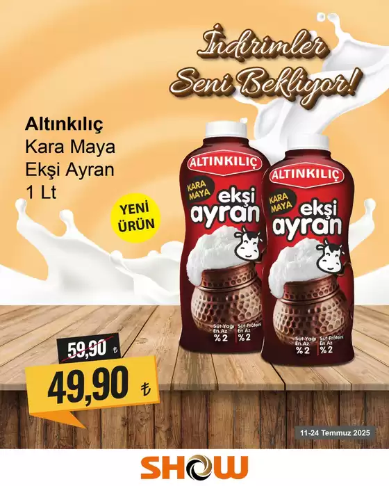 Show Market kataloğu, Alaca (Çorum) | Özel fırsatlar ve indirimler | 2025-07-11T00:00:00.000Z - 2025-07-24T00:00:00.000Z