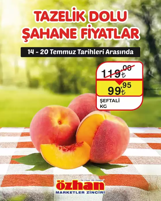 Özhan Market kataloğu, Pirinççi | Fırsat avcıları için harika teklifler | 2025-07-14T00:00:00.000Z - 2025-07-20T00:00:00.000Z