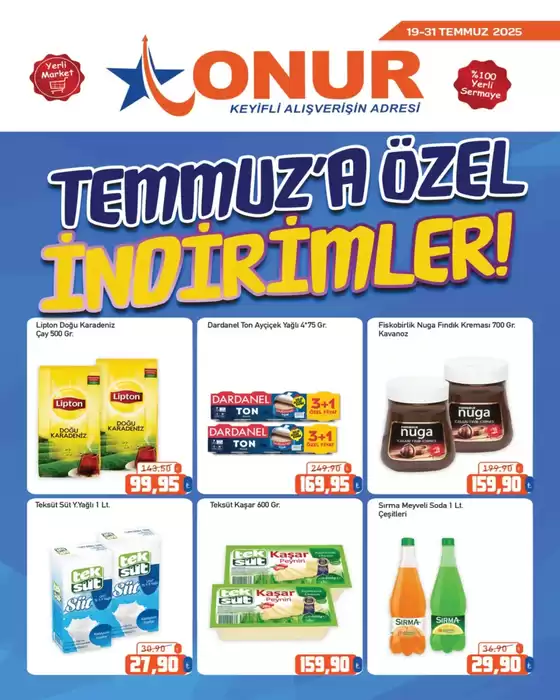 Onur Hipermarketleri kataloğu, Pirinççi | Keşfedilecek yeni teklifler | 2025-07-19T00:00:00.000Z - 2025-07-31T00:00:00.000Z