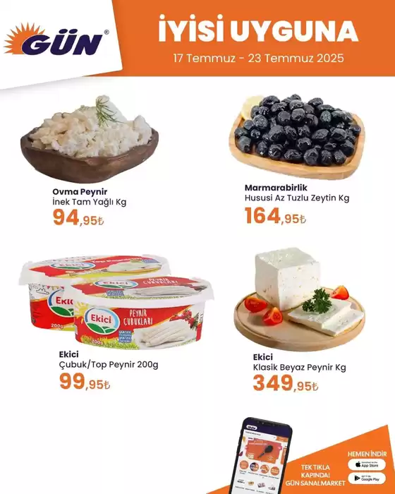 Gün Süpermarket kataloğu, Antalya | Herkes için cazip özel teklifler | 2025-07-17T00:00:00.000Z - 2025-07-23T00:00:00.000Z