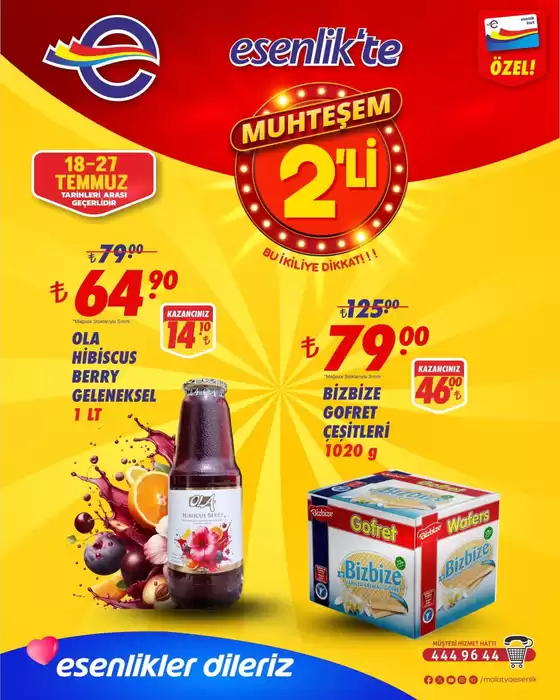 Esenlik kataloğu, Aydın (Aydın) | Şimdi fırsatlarımızla tasarruf edin | 2025-07-18T00:00:00.000Z - 2025-07-27T00:00:00.000Z