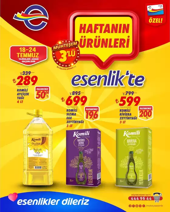 Esenlik kataloğu, Sivas | Fırsat avcıları için teklifler | 2025-07-18T00:00:00.000Z - 2025-07-24T00:00:00.000Z