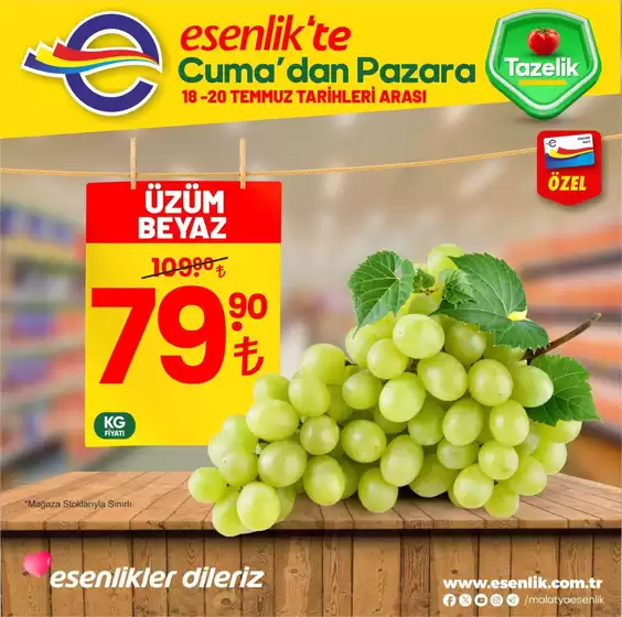 Esenlik kataloğu, Seferihisar | Tüm müşteriler için en iyi fırsatlar | 2025-07-18T00:00:00.000Z - 2025-07-20T00:00:00.000Z