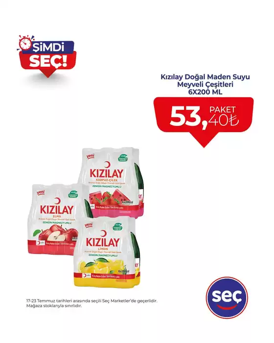 Seç Market kataloğu, Kayseri | Tüm müşteriler için en iyi fırsatlar | 2025-07-17T00:00:00.000Z - 2025-07-23T00:00:00.000Z