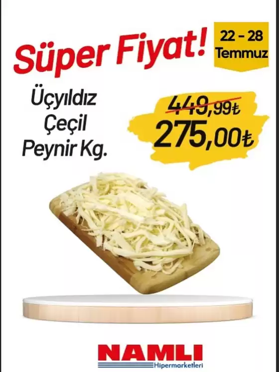 Namlı Hipermarketleri kataloğu | En iyi fırsatlarımız | 2025-07-22T00:00:00.000Z - 2025-07-28T00:00:00.000Z