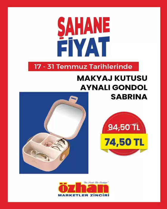 Özhan Market kataloğu, Adana | Sizin için en iyi fırsatlarımız | 2025-07-17T00:00:00.000Z - 2025-07-31T00:00:00.000Z