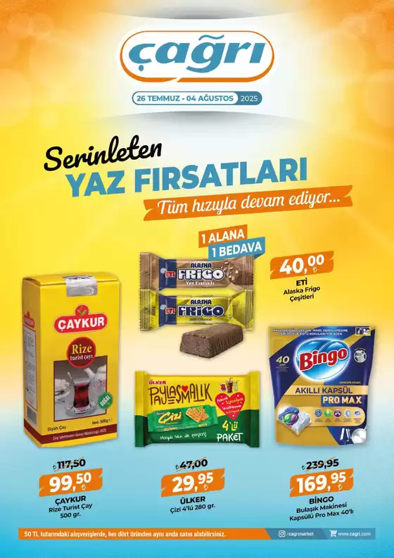 Çağrı Market kataloğu, Gaziantep | Çağrı Market katalog | 2025-07-26T00:00:00.000Z - 2025-08-04T00:00:00.000Z