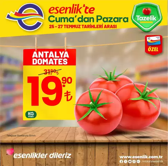 Esenlik kataloğu, Pamukova | Özel fırsatlar ve indirimler | 2025-07-25T00:00:00.000Z - 2025-07-27T00:00:00.000Z