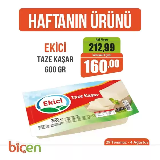 Biçen Market kataloğu, Küçükyenice | Özel fırsatlar ve indirimler | 2025-07-29T00:00:00.000Z - 2025-08-04T00:00:00.000Z