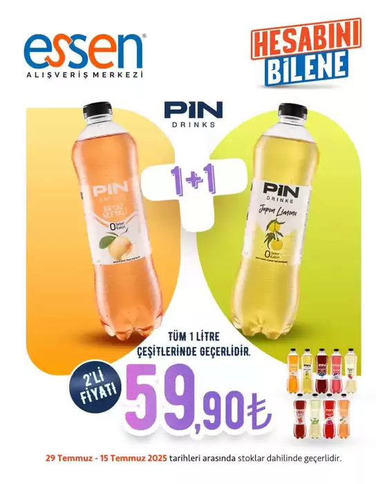 Essen AVM kataloğu, Küçükyenice | Sizin için en iyi tekliflerimiz | 2025-07-30T00:00:00.000Z - 2025-08-13T00:00:00.000Z