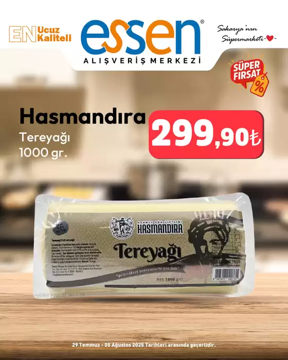 Essen AVM kataloğu, Küçükyenice | Herkes için cazip özel teklifler | 2025-07-29T00:00:00.000Z - 2025-08-05T00:00:00.000Z
