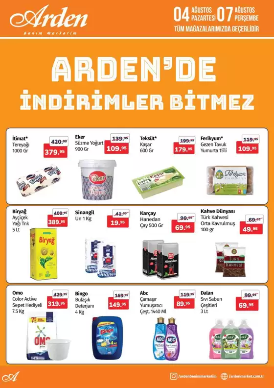 Arden Market kataloğu, Oltu | Müşterilerimiz için özel fırsatlar | 2025-08-04T00:00:00.000Z - 2025-08-07T00:00:00.000Z
