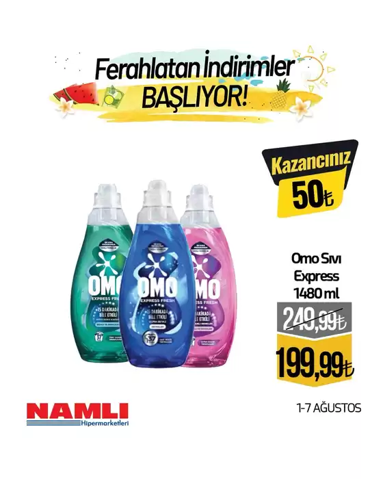 Namlı Hipermarketleri kataloğu | Güncel fırsatlar ve teklifler | 2025-08-01T00:00:00.000Z - 2025-08-07T00:00:00.000Z