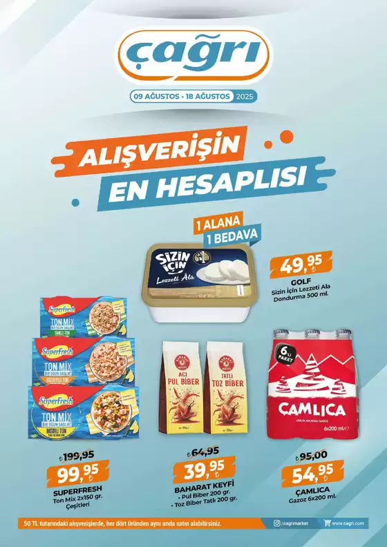 Çağrı Market kataloğu, Dilek (Malatya) | Çağrı Market katalog | 2025-08-09T00:00:00.000Z - 2025-08-18T00:00:00.000Z
