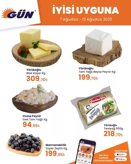 Gün Süpermarket kataloğu, Beyoğlu | Güncel fırsatlar ve teklifler | 2025-08-07T00:00:00.000Z - 2025-08-13T00:00:00.000Z