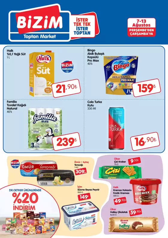 Bizim Toptan kataloğu, Altındağ | Bizim Toptan katalog | 2025-08-07T00:00:00.000Z - 2025-08-13T00:00:00.000Z