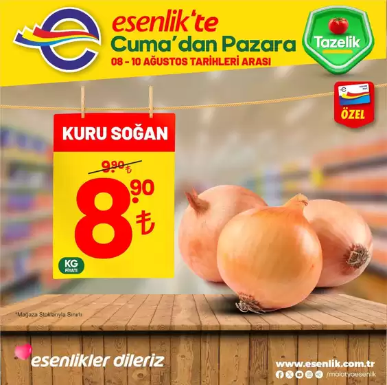 Esenlik kataloğu, Beyoğlu | Özel fırsatlar | 2025-08-08T00:00:00.000Z - 2025-08-10T00:00:00.000Z