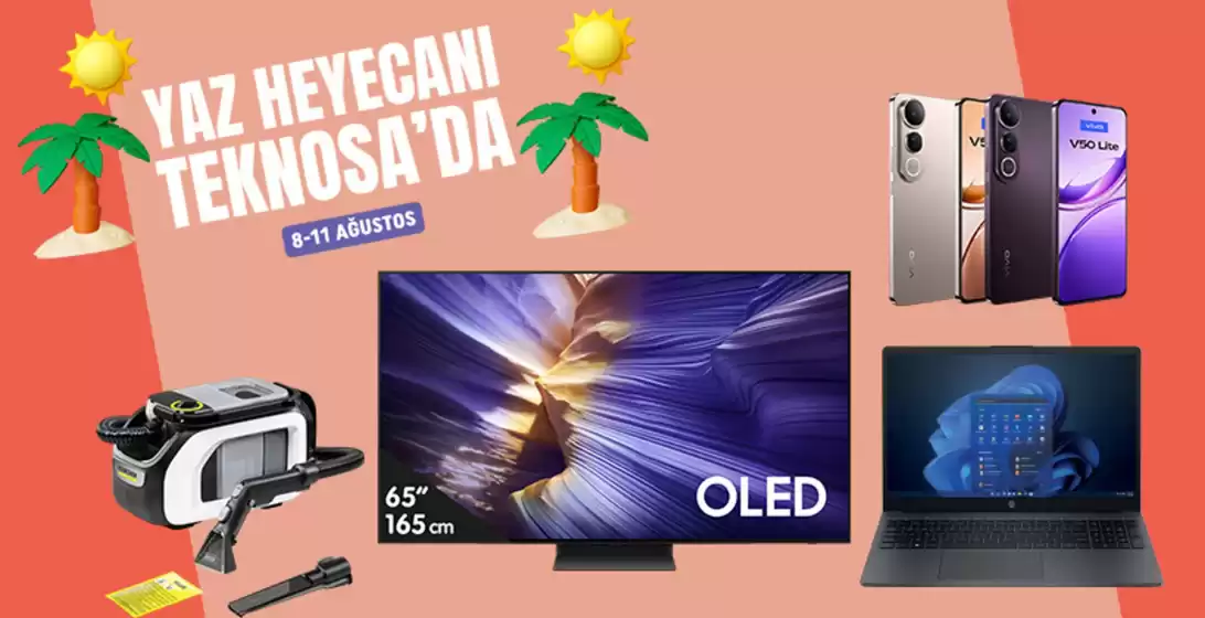 Teknosa kataloğu | Güncel özel kampanyalar | 2025-08-08T00:00:00.000Z - 2025-08-31T00:00:00.000Z