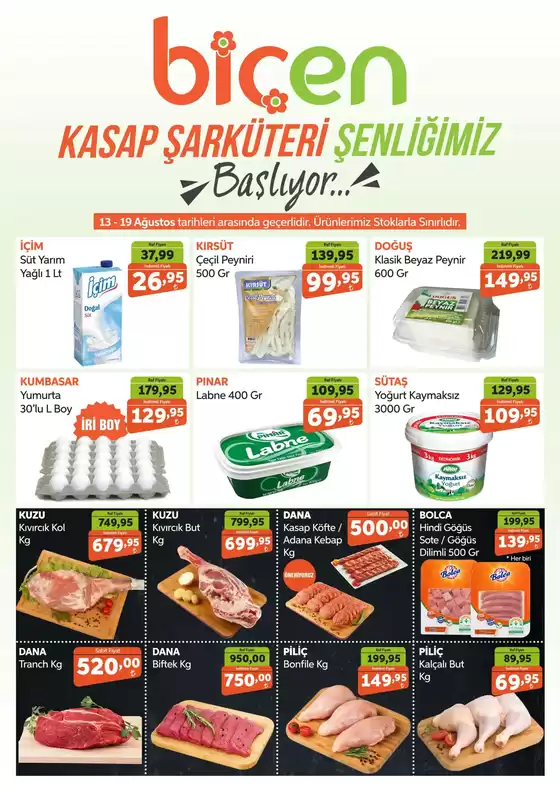 Biçen Market kataloğu | Biçen Market katalog | 2025-08-13T00:00:00.000Z - 2025-08-19T00:00:00.000Z