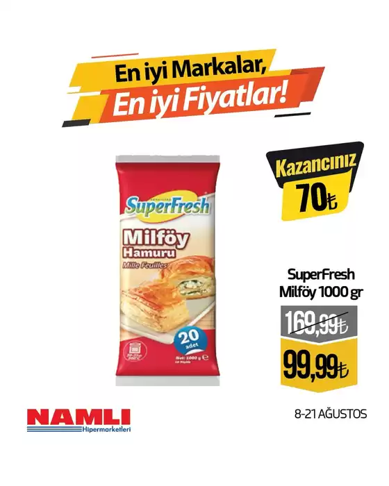 Namlı Hipermarketleri kataloğu | Herkes için cazip özel teklifler | 2025-08-08T00:00:00.000Z - 2025-08-21T00:00:00.000Z