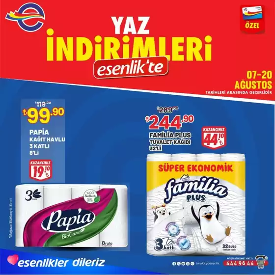 Esenlik kataloğu, Düziçi | Fırsat avcıları için harika teklifler | 2025-08-07T00:00:00.000Z - 2025-08-20T00:00:00.000Z